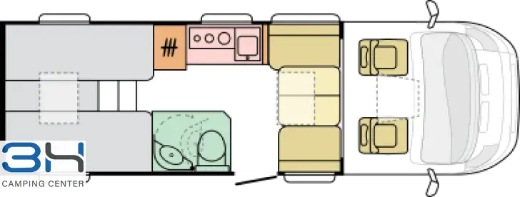 Grundriss Tag Adria Compact DL 60 Years