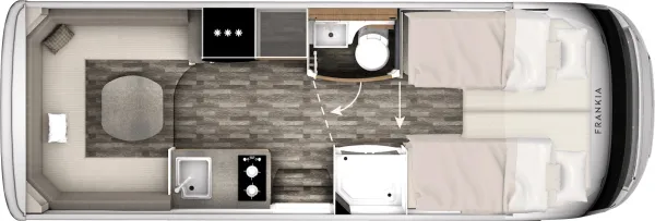 Tagesgrundriss Frankia F-Line I 680 PLUS