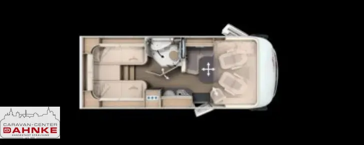 Grundriss Tag Carthago C1-tourer I 141 KB-LE lightweight 3.5t Automatik