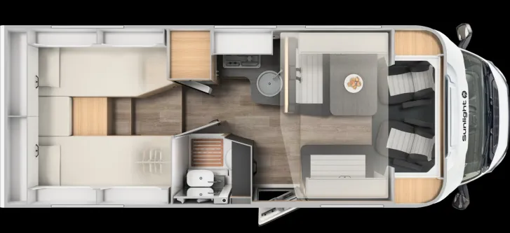 Grundriss Tag Sunlight T 67 Adventure Edition Sofort verfügbar/ Automatik