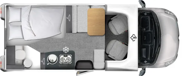 Tagesgrundriss Ahorn Camp Teilintegriert T 590