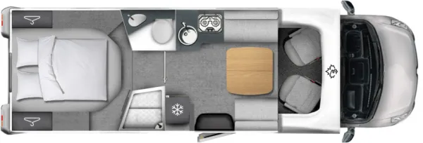 Tagesgrundriss Ahorn Camp Teilintegriert TQ 740