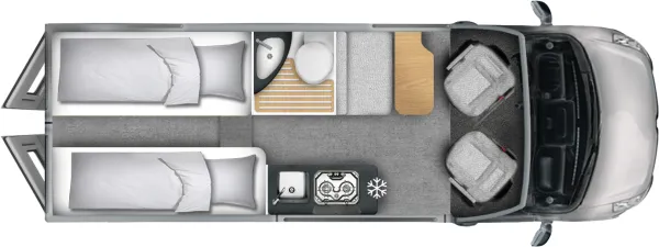 Tagesgrundriss Ahorn Camp Van CV 630