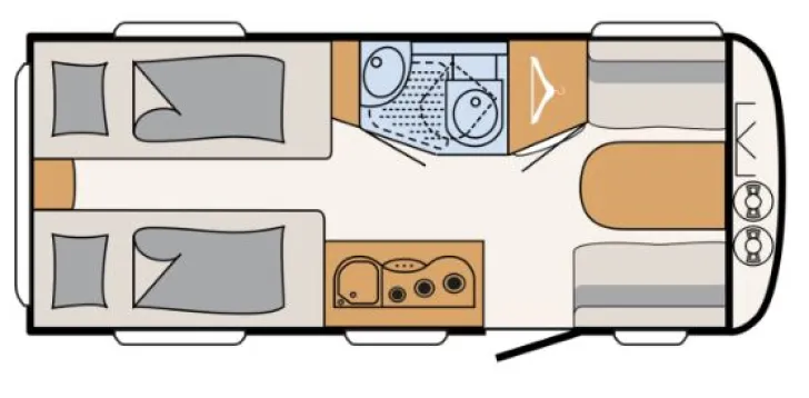 Grundriss Tag Dethleffs c' joy 460 LE