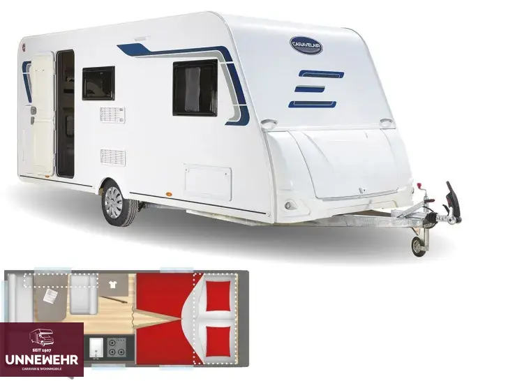 Grundriss Tag Caravelair ALBA 472 Einzelbetten