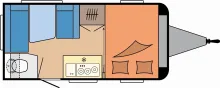 Grundriss Tag Hobby OnTour 390 SF Modell 2026