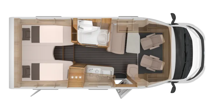 Grundriss Tag Knaus Sky TI 650 MEG IC-Line Automatik|S7-Fenster|Markise