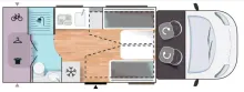 Grundriss Tag Challenger Graphite 270 Modell 2026 / Artic / Zubehör / Look