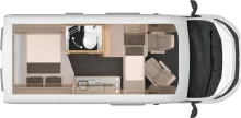 Grundriss Nacht Knaus BoxTime 540 MQ Sofort Verfügbar!