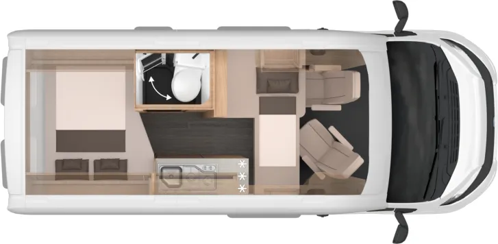 Grundriss Nacht Knaus BoxTime 540 MQ Sofort Verfügbar!