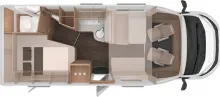 Grundriss Tag Knaus L!VE WAVE 650 MF NEU Mod. 2027