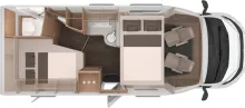 Grundriss Nacht Knaus L!VE WAVE 650 MF Platinum Selection