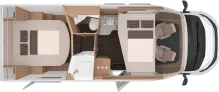 Grundriss Nacht Knaus L!VE WAVE 700 DX Platinum Selection Live Wave