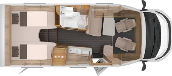 Nachtgrundriss Knaus Sky TI 650 MEG