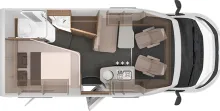 Grundriss Nacht Knaus Van TI 550 MF