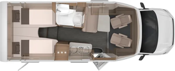 Nachtgrundriss Knaus Van TI 640 MEG