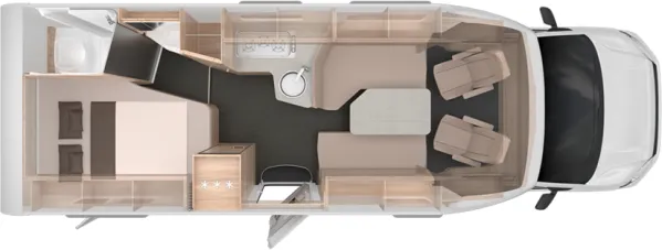 Tagesgrundriss Knaus Van TI Plus 700 LF