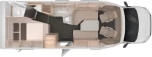 Grundriss Tag Knaus Van TI Plus 700 LF Platinum Selection *2026*163PS*Auto*Allrad*