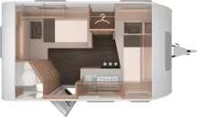 Grundriss Nacht Knaus Sport 400 QD AKTIONSPREIS