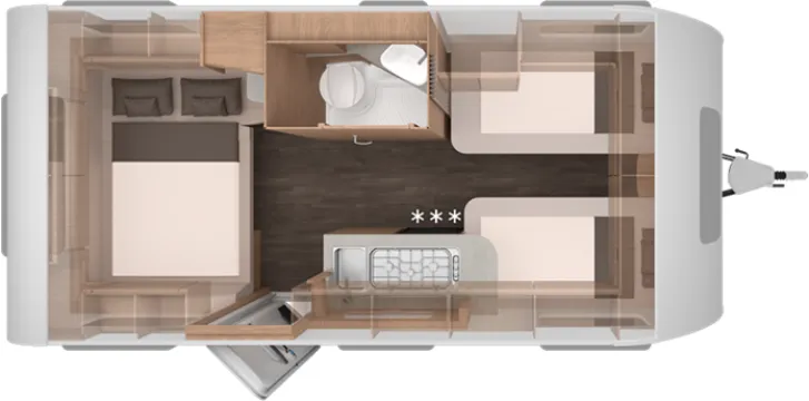 Grundriss Nacht Knaus Sport 460 EU Ambientebeleuchtung uvm.