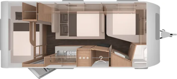 Nachtgrundriss Knaus Sport 540 FDK