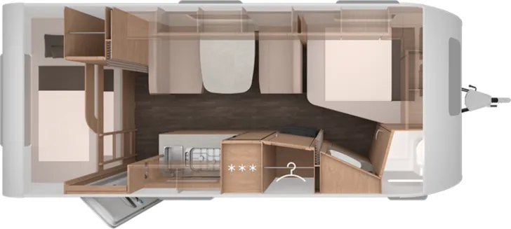 Grundriss Tag Knaus SPORT 540 FDK