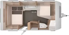 Grundriss Nacht Knaus Südwind 450 FU Black Selection