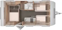 Grundriss Nacht Knaus Südwind 460 EU Black Selection elektr. Ausführung (Gasfrei)