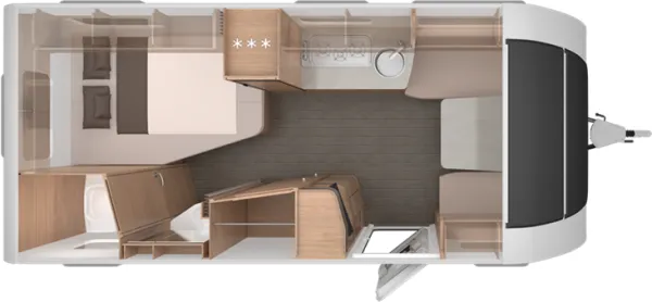 Tagesgrundriss Knaus Südwind 500 UF