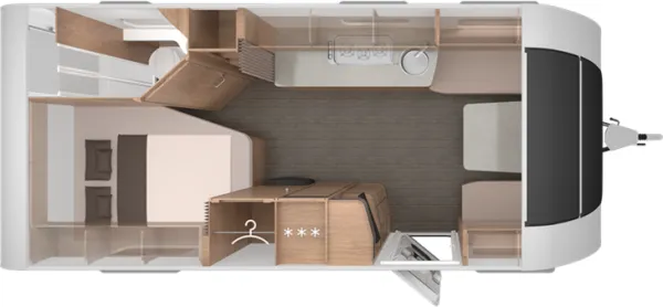 Tagesgrundriss Knaus Südwind 580 UF