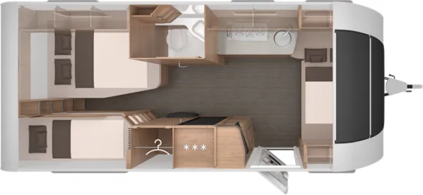 Nachtgrundriss Knaus Südwind 580 UK Black Selection