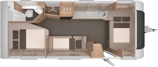 Nachtgrundriss Knaus Südwind 650 UDF Black Selection