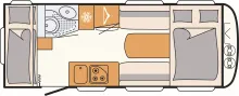 Grundriss Tag Dethleffs c' joy 480 QLK Active