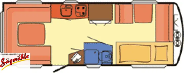 Grundriss Tag Dethleffs Summer Edition 530 TK
