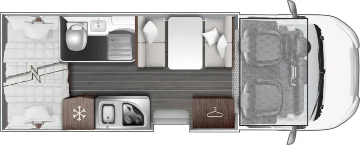 Grundriss Tag Roller Team Kronos 279 M Fiat