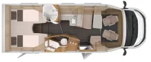 Grundriss Tag Knaus Sky Ti 700 MEG IC- Line Modell 2026 / Media Center