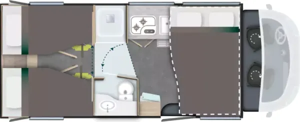 Nachtgrundriss Challenger Teilintegriert 317 Ultimate Edition