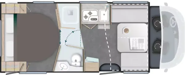 Tagesgrundriss Challenger Teilintegriert 318 Ultimate Edition