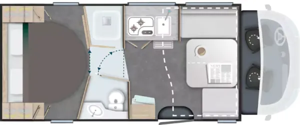 Tagesgrundriss Challenger Teilintegriert 328 Graphite Edition Tagesgrundriss Challenger Teilintegriert 328 Graphite Edition