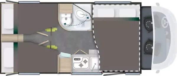 Nachtgrundriss Challenger Teilintegriert 287 Graphite Edition Nachtgrundriss Challenger Teilintegriert 287 Graphite Edition