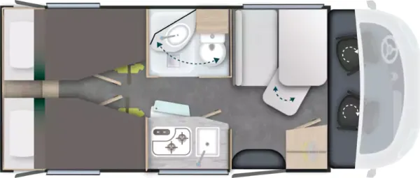 Nachtgrundriss Challenger S-Teilintegrierte S217 Break Edition