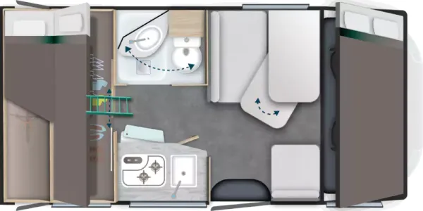 Tagesgrundriss Challenger Alkoven C194 Break Edition Tagesgrundriss Challenger Alkoven C194 Break Edition