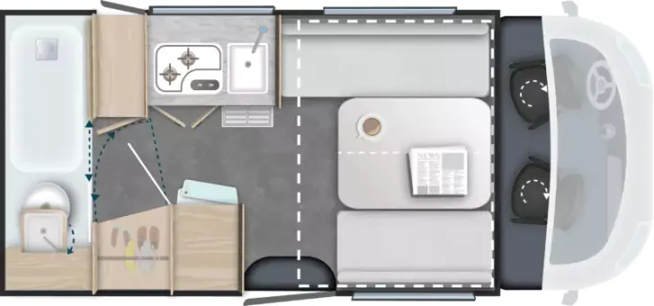 Grundriss Tag Challenger X 150 Open Edition 180 PS - Automatik - Arctic