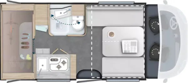 Tagesgrundriss Challenger X 250 Open Edition Tagesgrundriss Challenger X 250 Open Edition