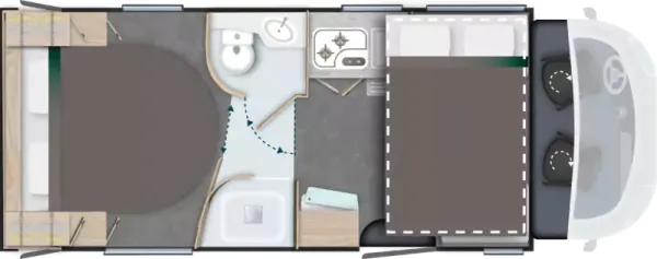 Nachtgrundriss Challenger Vollintegriert 3048 Graphite Edition