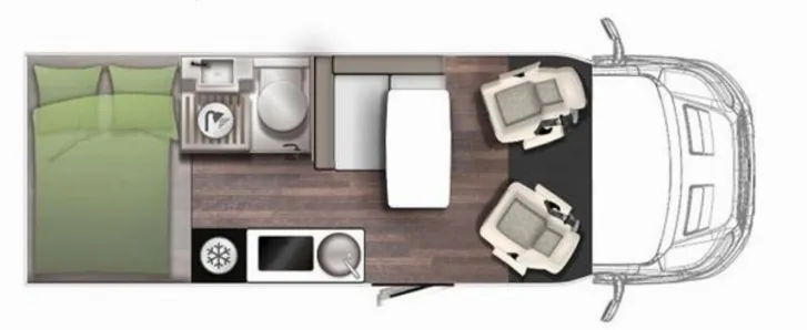 Grundriss Tag Forster Coupe FT599HBN Travel Line + Winter Pack+Hubbett