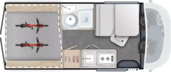 Tagesgrundriss Challenger Van V210 Sport Edition Tagesgrundriss Challenger Van V210 Sport Edition