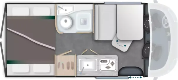 Tagesgrundriss Challenger Van V114M Break Edition Light Tagesgrundriss Challenger Van V114M Break Edition Light