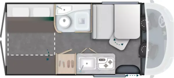 Tagesgrundriss Challenger Van V114 Sport Edition