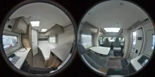 360° Innenansicht Carado T 135 Hagel-Schnäppchen!Hubbett|Markise|Aluräder